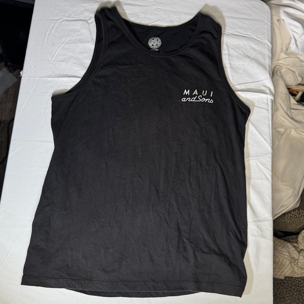 Maui and Sons Classic Black Tank Top